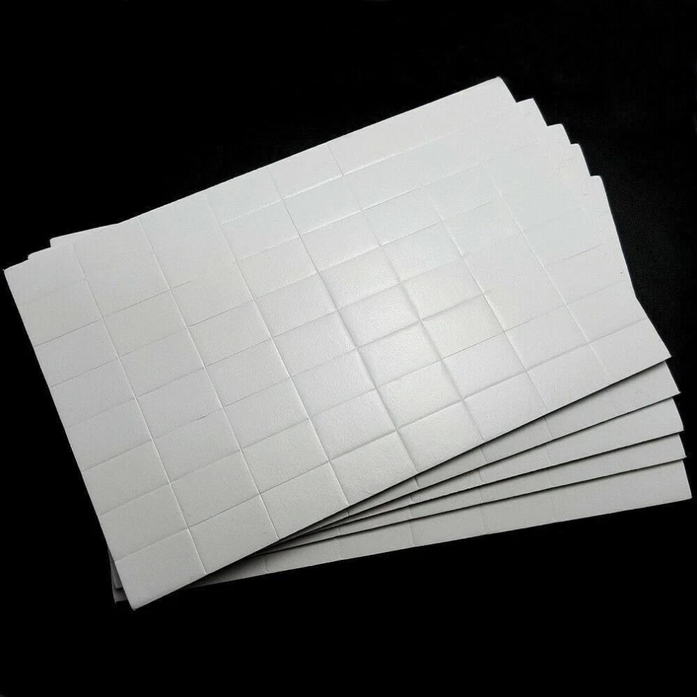 Sixstore 320 Strong Double Sided Foam Adhesive Sticky Pads Squares Rectangles Arts Crafts For Home Office Walls, Car Dashboard, Hanging Signs 5051226631986