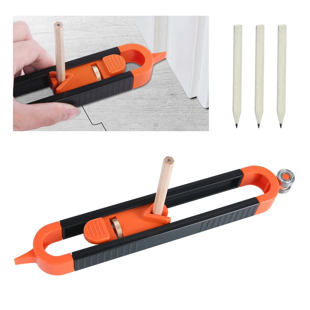 Flintronic Profile Scribing Ruler Contour Gaug With Lock, Precisely Copy Irregular Shapes Scribe Tool, Woodworking Edge Corner Measuring Duplicator 5051226598050