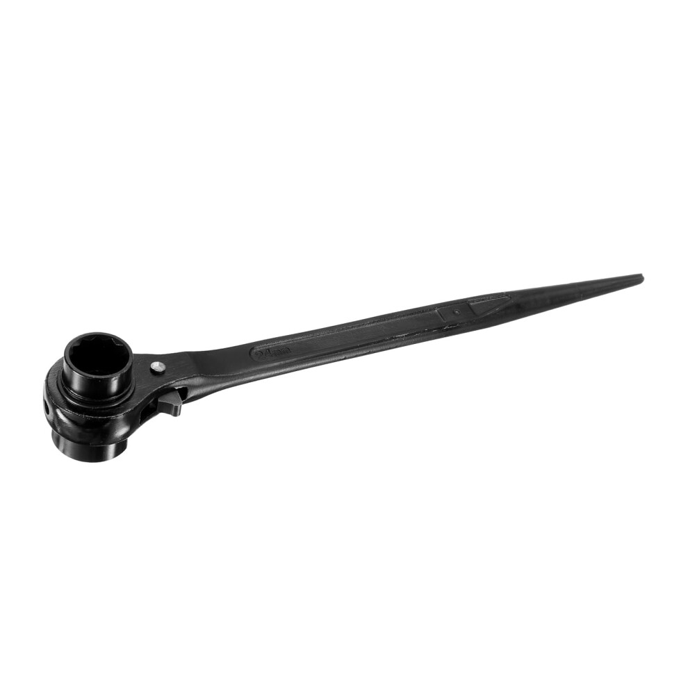 Sourcing Map 24 X 30Mm Hexagon Scaffold Podger Ratchet Spanner Ratcheting Socket Wrench Tool (Black) 5051226622663