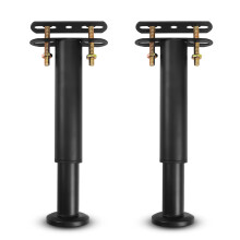 Riobby Bed Support Legs Adjustable Legs, Metal Furniture Foot Retractable Heavy Duty Bed Center Frame Slat Support Leg for Cabinet Sofa Bed Frame