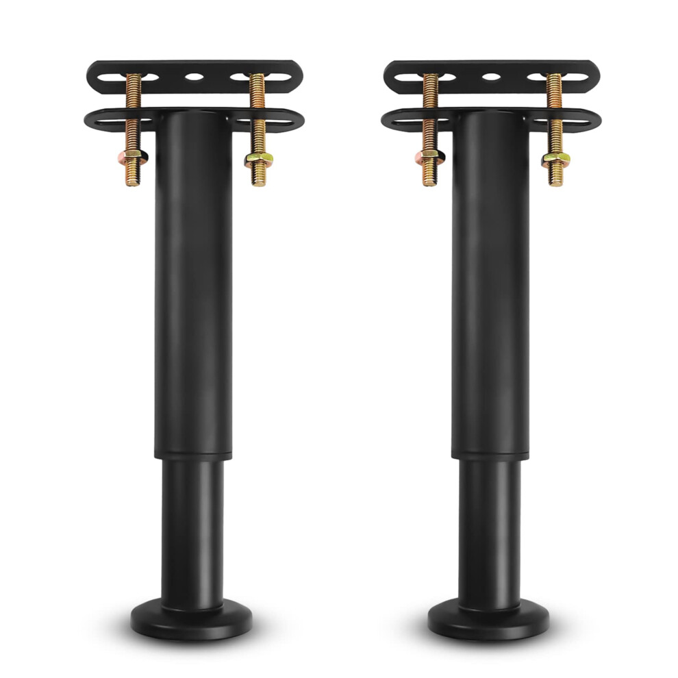Riobby Bed Support Legs Adjustable Legs, Metal Furniture Foot Retractable Heavy Duty Bed Center Frame Slat Support Leg For Cabinet Sofa Bed Frame 5051226638091