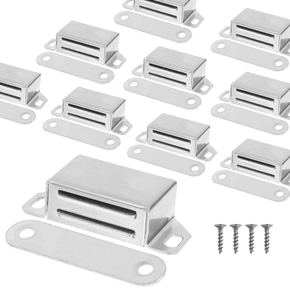 8 Pcs Magnetic Door Catch, Thicken Cabinet Door Magnets Cupboard Catches Magnetic Strip Magnet Catch For Wardrobe Closet Cupboard Door Closing 5051226554032