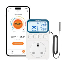 Inkbird C236T Thermostat Plug Socket, WIFI Temperature Controller for Heating and Cooling, App Control, Digital Thermostat Outlet Plug for Reptile