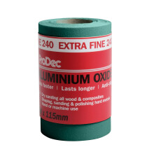ProDec 5m Roll 240 Grit Extra Fine Grade Green Aluminium Oxide Abrasive Sanding Paper for Sanding Wood, Paint, Plaster, Filler, Metal and More