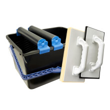 HELPMATE – Tile Washing Set 5 pcs. with 12-Liter Bucket, Double Roller Attachment, Tile Washing Board & Joint Board