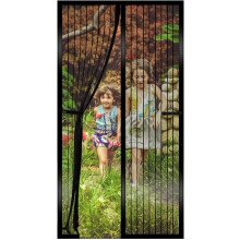 Magnetic Fly Screen Door 80 * 200cm, Heavy Duty Bug Mesh Curtain with Powerful Magnets,Keep Bugs Out Lets Fresh Air in