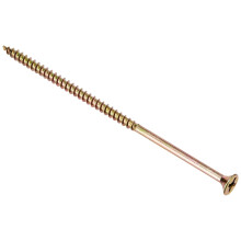 ForgeFix Multi-Purpose Single Thread Screws | 5.0 x 120mm | Zinc Yellow Passivat