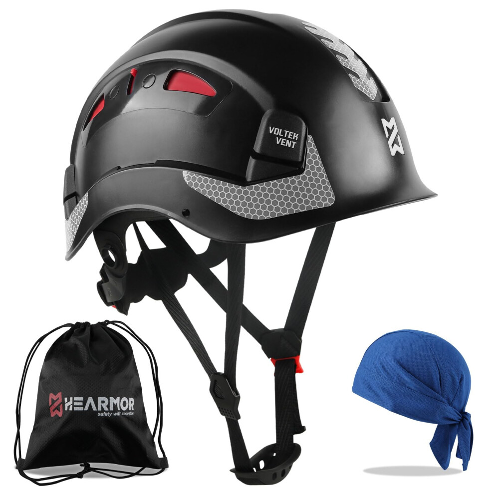 Hearmor Safety Hard Hat Ansi Z89.1 & En397 Certified, Adjustable Abs Construction Helmet With 6-Point Ratchet Suspension 5051226588358