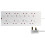 pro elec 8 Way Individually Switched Extension Lead, 1m, White 1