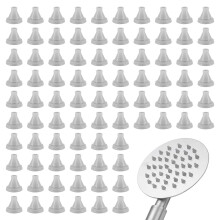 SYEYCW 100 Pcs Silicone Shower Nozzle, Shower Head Nozzles, Replacement Showerhead Spray Hole, Shower Head Replace Parts