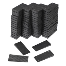 SUMNACON 120 Packs Plastic Black Composite Shims Leveling Wedges, Heavy Duty Furniture Leveler Door Window Shim and Wedge Furniture Appliance