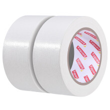 Fyguard 2 Rolls White Duct Tape, 48mm x 28m Heavy Duty Tape 210μ Waterproof Strong Repair Tape No residue for Indoor and Outdoor Use