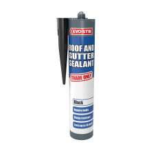 EVO-STIK Roof and Gutter Sealant, Repairs Leaks, Excellent Weather Resistance, Lasts up to 10 Years, Colour: Black, Size: 290ml