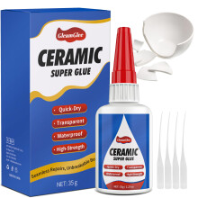 35g Ceramic Glue - Ultra Strong, Instant, Waterproof, high Temperature Resistant, Food Grade Super Glue Adhesive for Porcelain, Pottery, Dishes