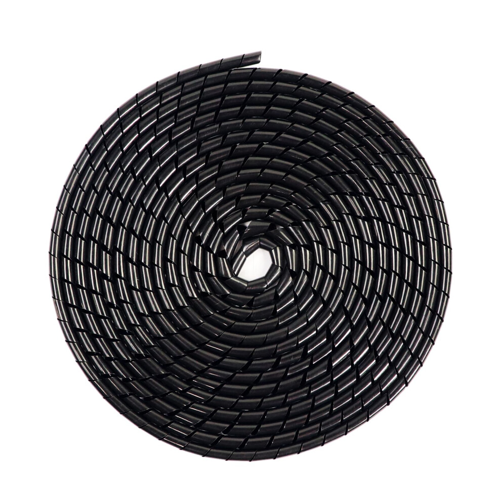 Soodyoow 10M Spiral Cable Wrap, Cable Tidy Tube, 10M Diameter 6Mm And 4Mm Wire Management Sleeve Flexible Spiral Cable Wrap Kit 5051226591587