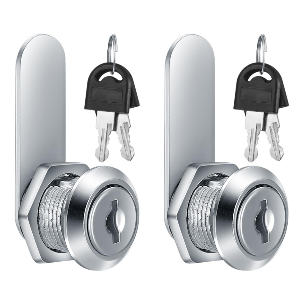 2 Pcs Cabinet Locks, 16 Mm Letterbox, Cupboard With Key, Mailbox, Security Drawer For Furniture Door Post Box (2) 5051226647628