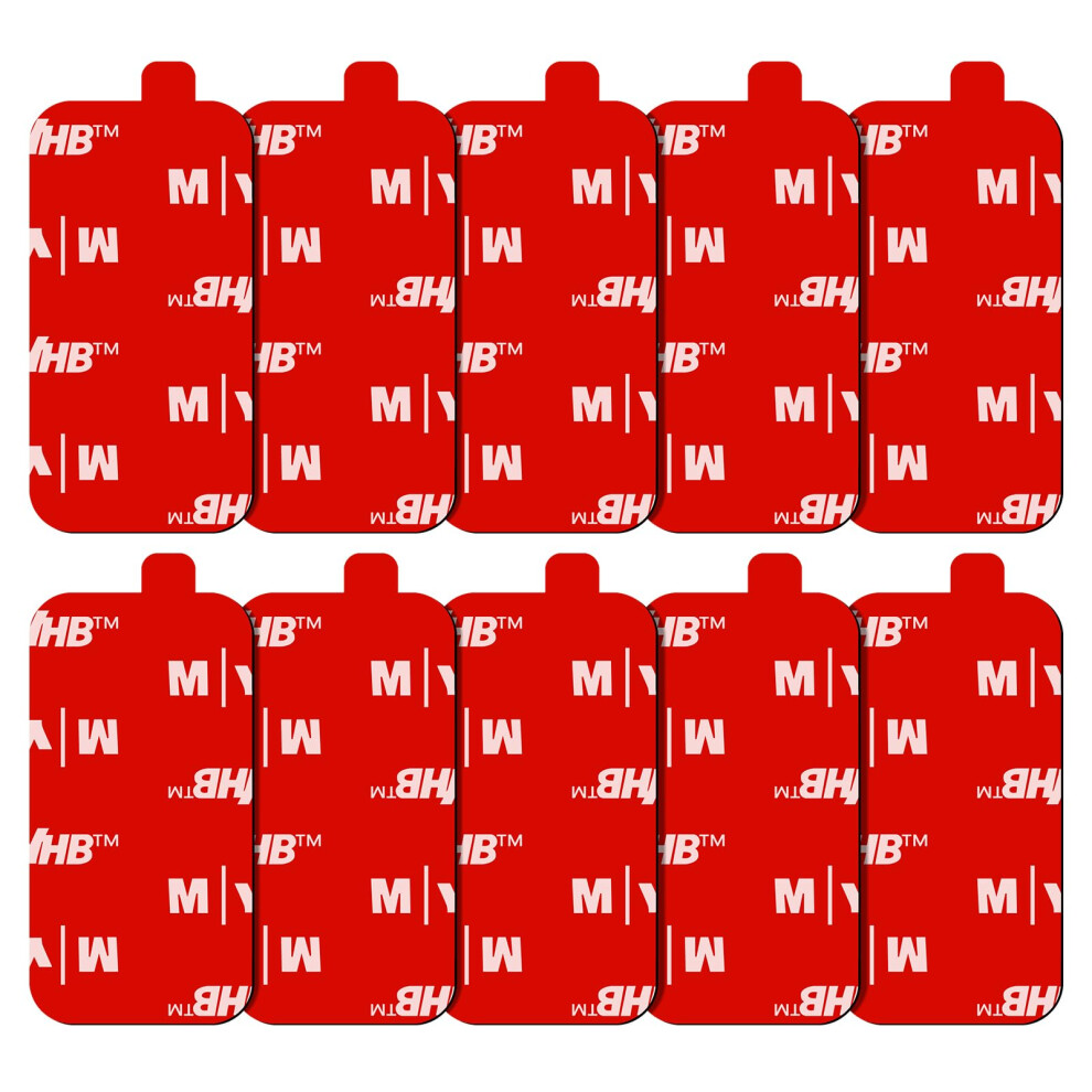 Double Sided Sticky Pads, 10Pcs Adhesive Pads Heavy Duty, Dash 50*25mm, Black - Image 5