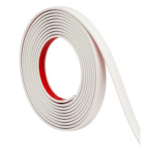 Orgthin 3 Meters Peel and Stick Trim, White Flexible PVC Self Adhesive Moulding Strip, Waterproof Wall Trim, Tile Edge, Mirror & Window Frame Border
