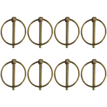 Parthan 8 Pcs Heavy Duty Galvanized Carbon Steel Linch Pins 4.5mm x 40mm for Farm Tractors Trailers Trucks Mowers
