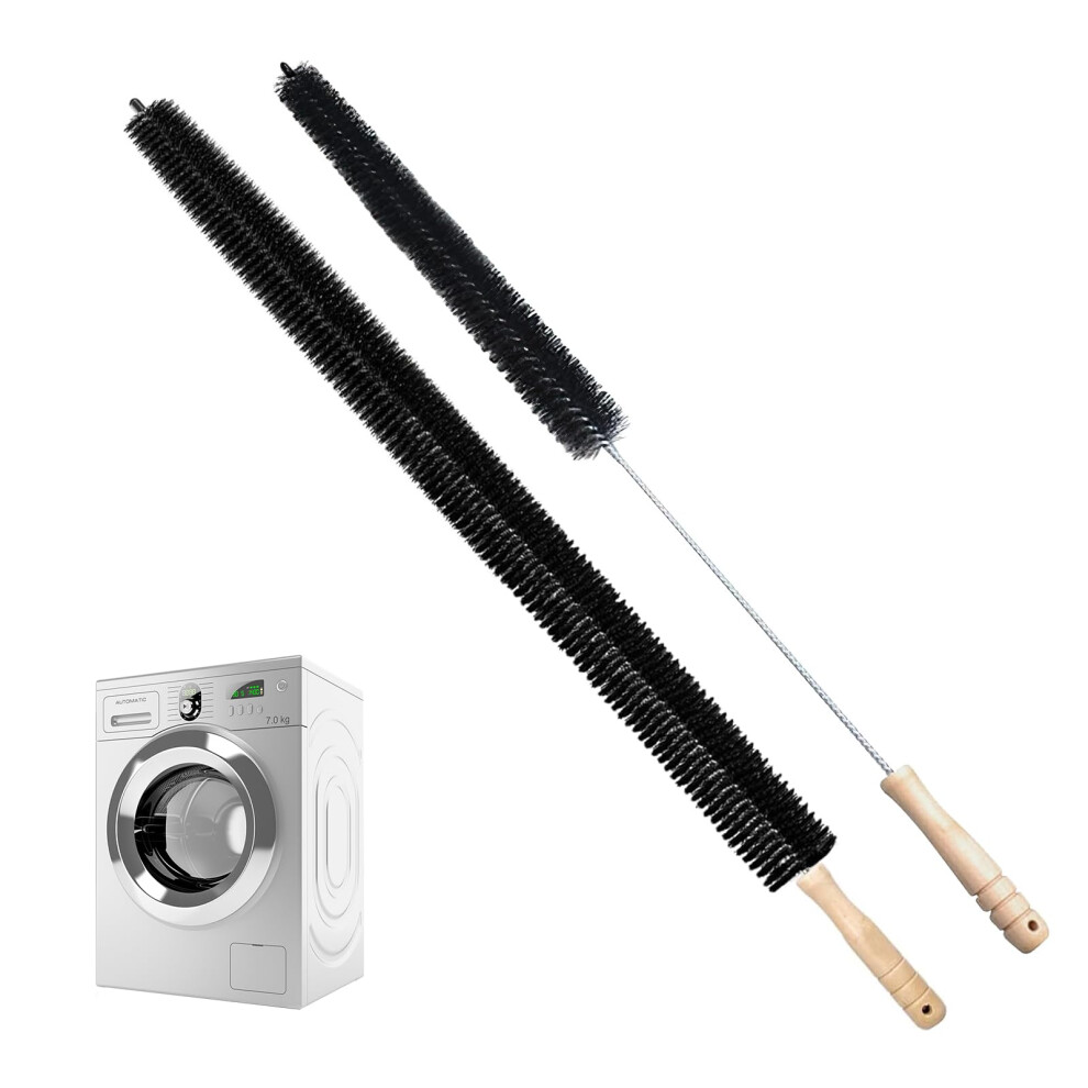 Radiator Cleaner Brush Set, 2Pcs Radiator Brush With Wooden Handle, Dryer Vent Cleaner Kit, Flexible Tumble Dryer Cleaner 5051226592881