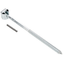 ZIPBOLT QT14.100 Newel Post Fastener inc 1 x 6mm Driver bit (Size 12x 278mm)(Housing size 35 mm x 30 mm)