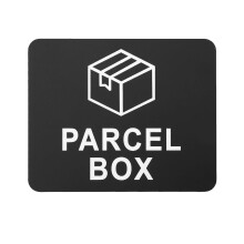 1 Pcs Parcel Box Sign, Waterproof Sign Here Stickers, Parcel Box Sticker to Remind Couriers