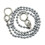 fiXte Ball Type Replacement Bath Sink Chain with Fitted S Hook Chrome Plated 450 1