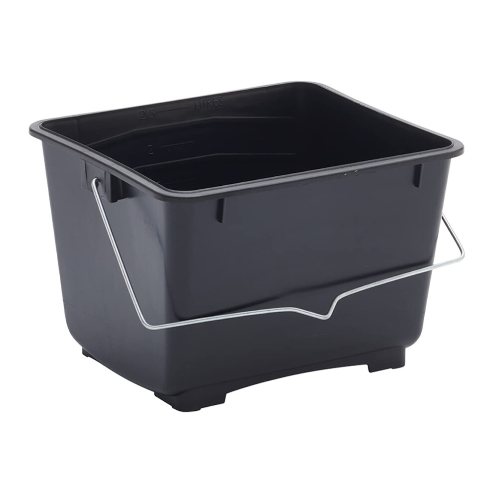 Prodec 2.5 Litre (0.5 Gallon) Plastic Mini Paint Scuttle Bucket 100% Recycled Plastic With Metal Carry Handle For All Types Of Paint And Paste 5051226594151