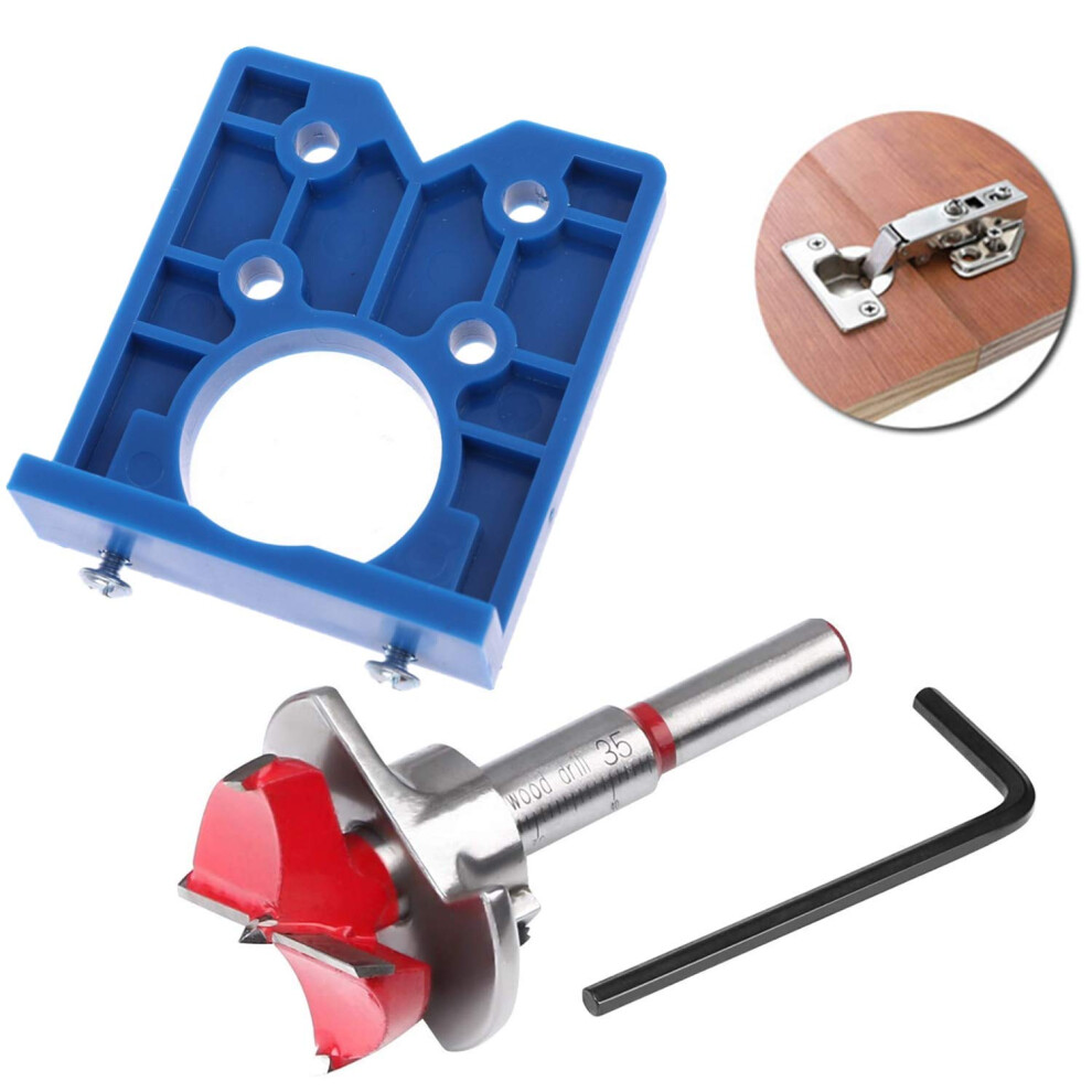 Concealed Hinge Jig Drill Guide Sets 35Mm Hinge Boring Jig Hinge Hole Saw Jig Forstner Bit Positioner Hole Puncher Locator Opener For Cabinet Hinges 5051226636189