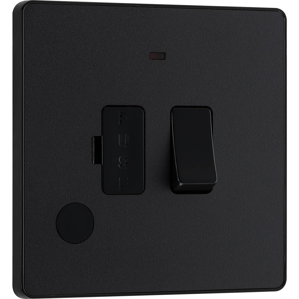 Bg Electrical Switched Fused Connection Unit With Led Power Indicator And Flex Outlet, Fused Spur Switch, Double Pole, Screwless Front Plate 5051226624728