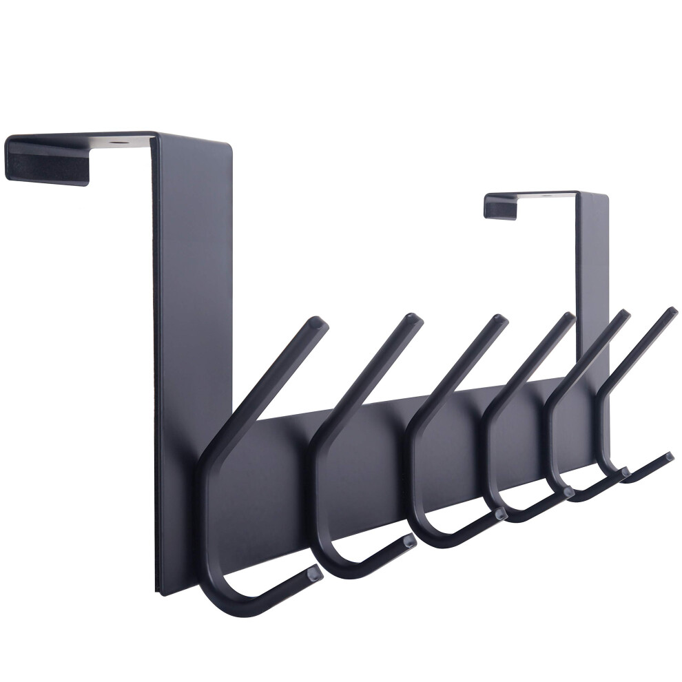 Webi Over The Door Hook,Over Door Hanger Coat Rack Over The Door Towel Rack With 6 Coat Hooks For Hanging,Towel Hanger For Clothes,Back Of 5051226595073