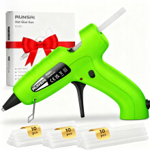 RUNSAI Hot Glue Gun for Crafting, Mini Hot Melt Glue Gun Kit with 30pcs 7mm Sticks