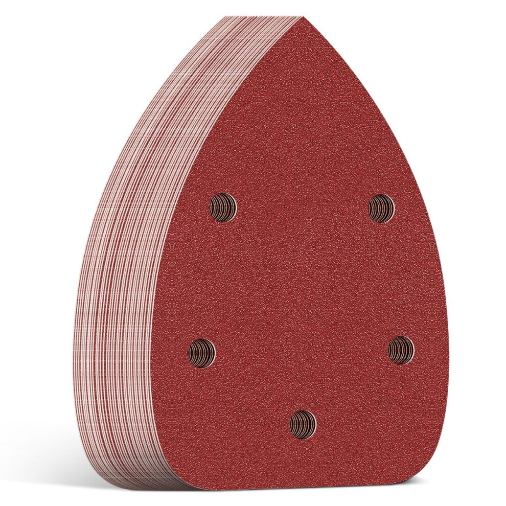 Photos - Power Tool Accessory Aucenix Sanding Pads for Mouse Sander: 35Pcs Detail Sander Pads with 5 Holes - Mouse Sandpaper Sanding Discs Sheets with Hoo