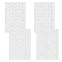 344 Pcs Self-Adhesive Screw Covers White, Waterproof & Dustproof Screw Hole Covers, 3 Sizes 12mm, 15mm, 21mm