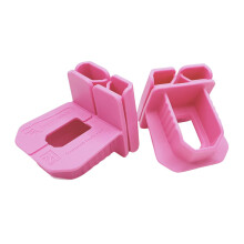 Footprint Baby Pink Corner Blocks Pack of 2 - Essential Bricklaying Tools. Viewing Window to See Line. Tough Engineer Grade Plastic