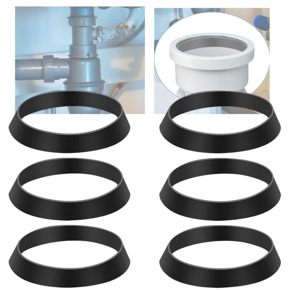 40Mm Plumbing Rubber Washers For Waste Pipe & Trap Connections Â Leak Proof Replacement Seal Rings For Sink, Basin & Bottle Trap 5051226640384