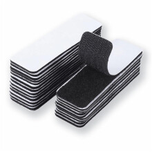 10 Pcs Double Sided Sticky Pads,Heavy Duty Velcro Tape Self Adhesive,Strong Mounting Waterproof Rectangle Hook and Loop Tape,Adhesive Strips for