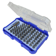 Faithfull FAISBSET61 61 Piece Screwdriver Bit Set Including, Slotted, Pozidriv, Phillips, Hex, Star (Torx), Tamperproof