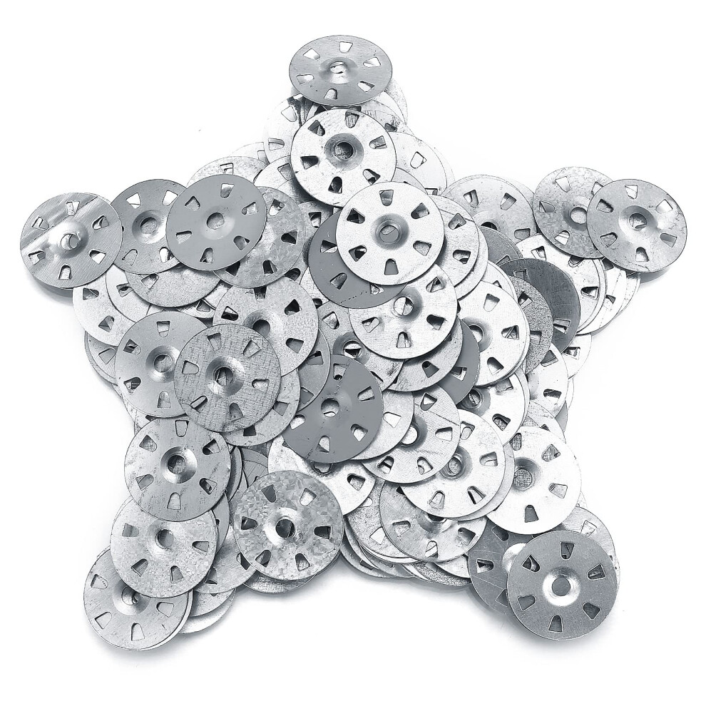 220 Pieces Easy Fix Washers, 35Mm Diameter Galvanised Steel Fixing Washers For Insulation Thermoboard Backer Boards (220) 5051226637568