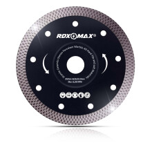 RDXMAX 125mm Diamond Cutting Discs for Angle Grinder - Super Thin Fast, Clean Cut on Porcelain, Granite, Marble, Concrete, Tiles, Stones