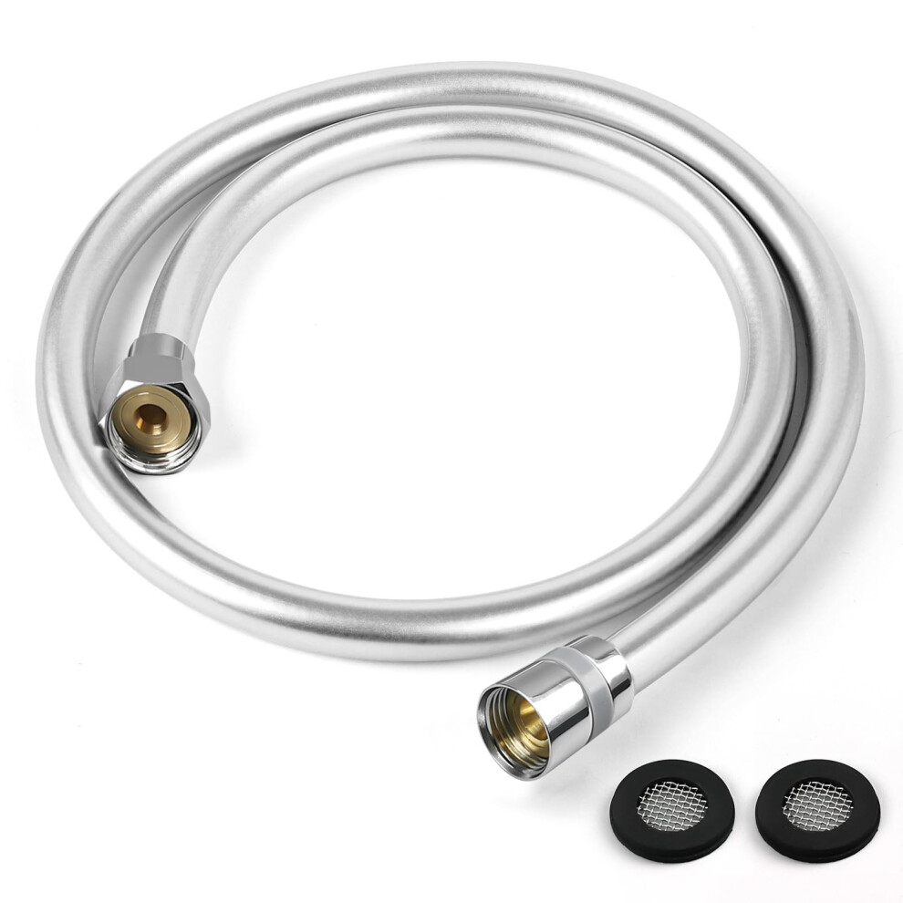 Leefe Pvc Smooth Shower Hose Flexible Anti-Kink Handheld Shower Head Hose With B 5001262190169