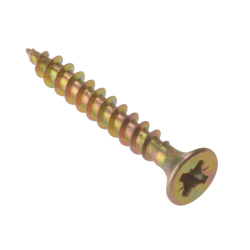 Forgefix ForgeFix Multi-Purpose Single Thread Screws | 5.0 x 50mm | Zinc Yellow Passivated | Box 200