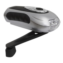 Sealey AK3305 3 LED Wind-Up Rechargeable Torch, Silver