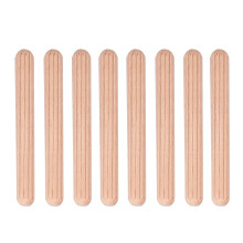 50Pcs Dowels Kallax Cabinet Drawer Round Dowels 101339, Wooden Grooved Fluted Pins Furniture Craft Dowel Pins Rods (M6*50(50PCS))