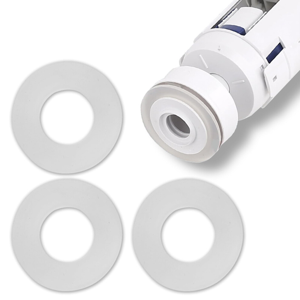 Geberit Flush Valve Seal Washer 3 Pack (63X33x2mm) | Replacement Silicone Clear Washers With Fluidmaster & 816.418.00.1Geberit Toilet Cisterns 5051226593086