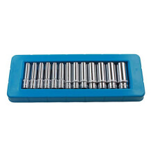 US PRO Professional 13 Piece 1/4" Single Hex Deep Socket Set 4-14mm B1388