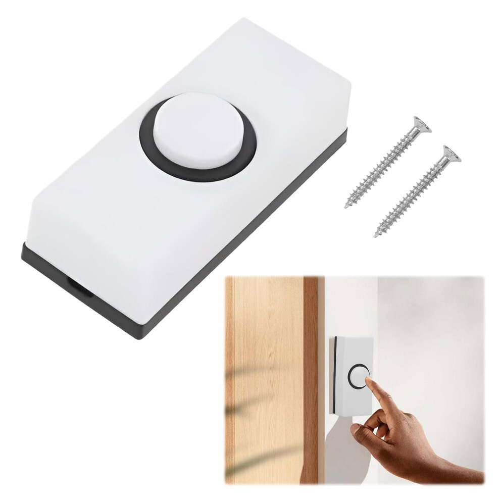 Wired Door Bell Push, Universal Doorbell Chime, Wired Doorbell, Doorbell Wired, Door Bell Button With 2Pcs Screws Wall Mounted Weatherproof Fits Most 5051226663741
