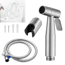 1 Set Stainless Steel Bidet Shower, Muslim Shower for Toilet Spray, Handheld Bidet Spray for Toilet UK