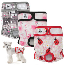 UFO PET Dog Period Heat Pants for Season Incontinence, Super Absorbent Washable Dog Puppy Nappies Female X Large, Doggy Knickers for Season 3 Pack