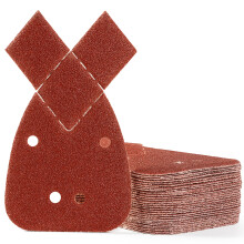 SATC Mouse Sander Pads 30-Piece 40 Grit Mouse Sanding Pads 4 Holes Detail Sander Pads Hook and Loop Mouse Palm Sanding Paper Sandpaper for Mouse